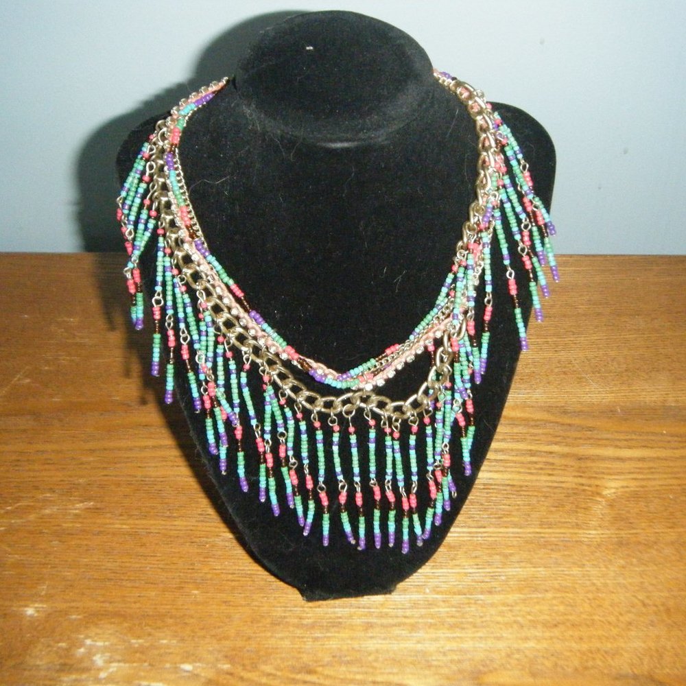 Goldtone Beaded Necklace